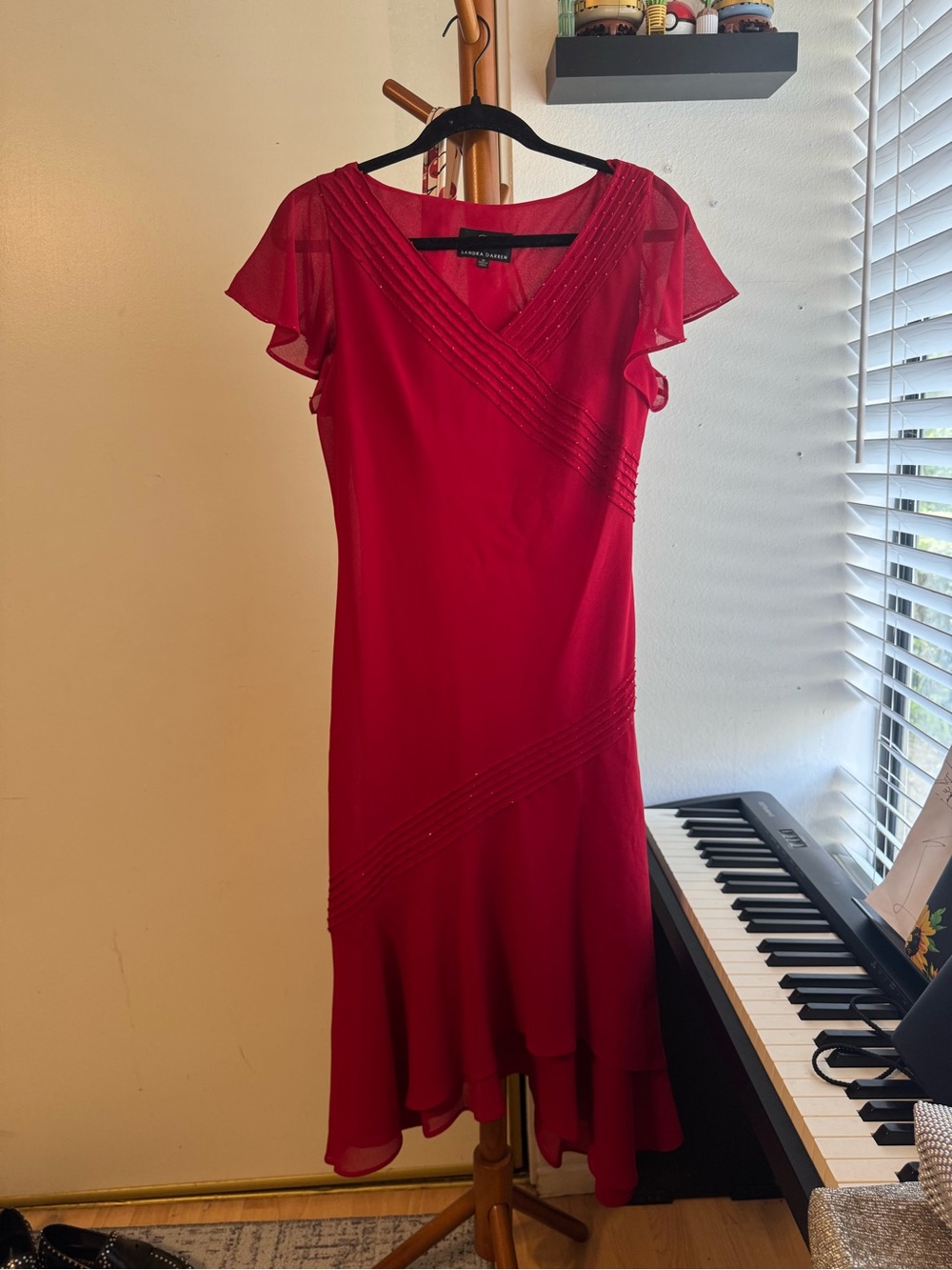 2008 Sandra Darren Ruffle Dress
